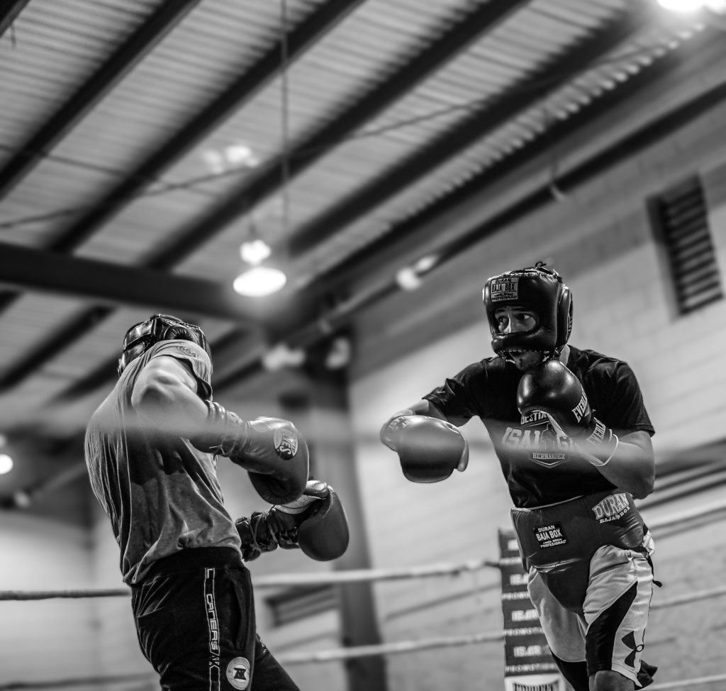 portrait boxeur combat